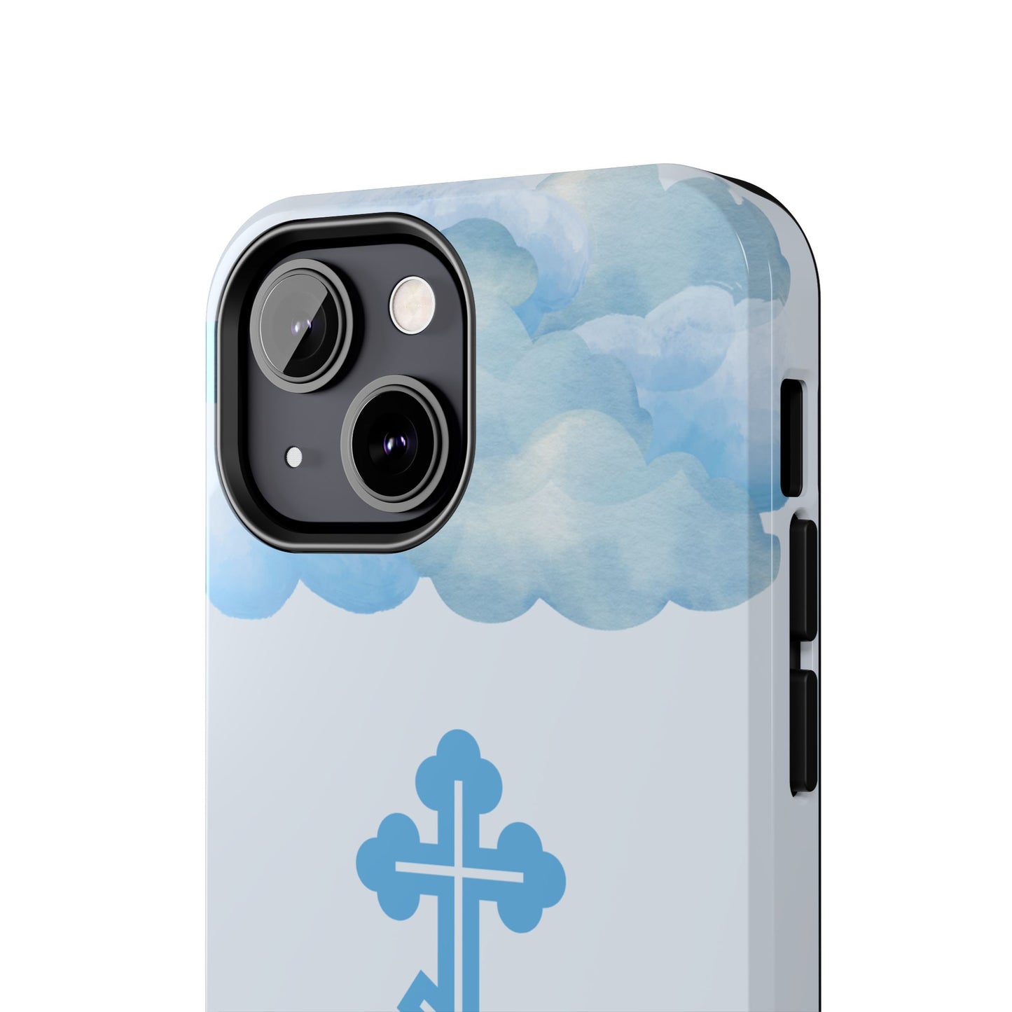 Mountain Clouds Orthodox Cross Tough iPhone Case