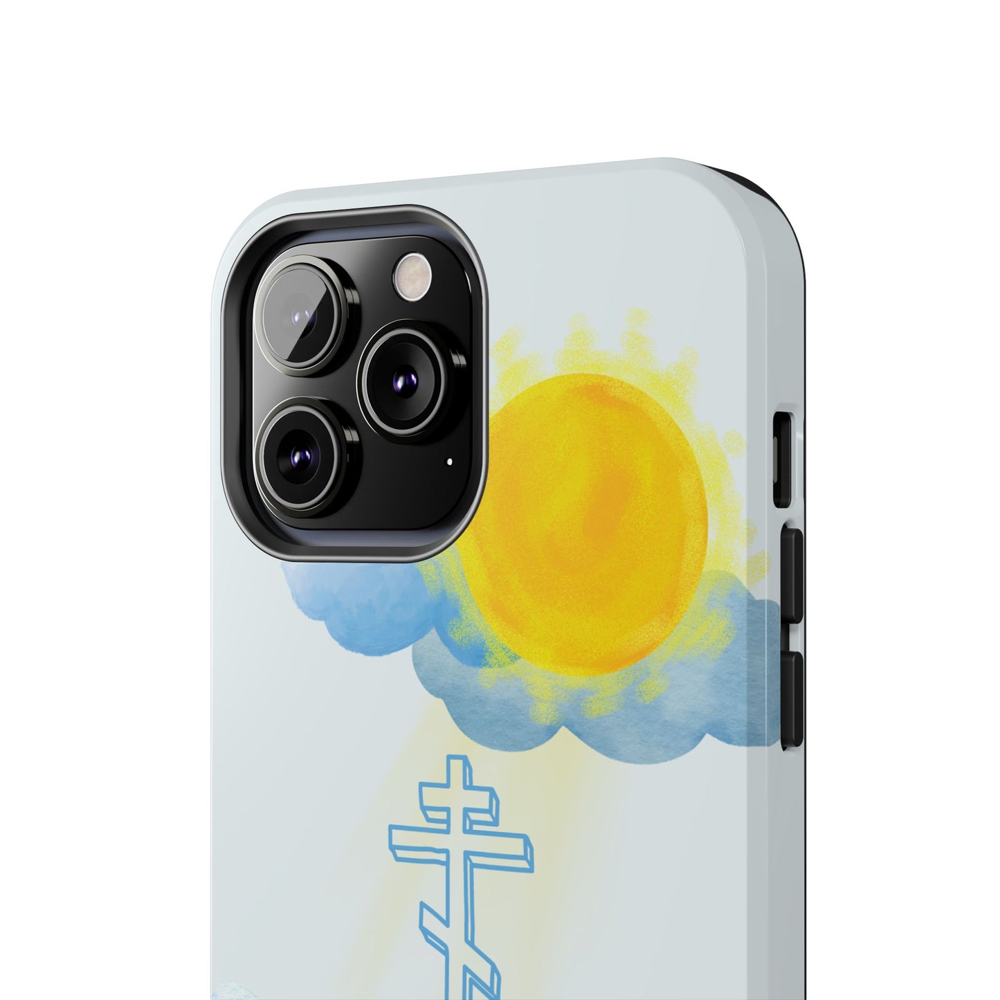 Sunrise Mountain Scene Orthodox Cross Tough iPhone Case