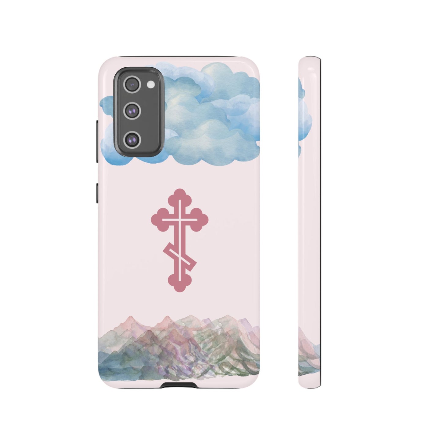 Mountain Clouds Orthodox Cross Tough Phone Case