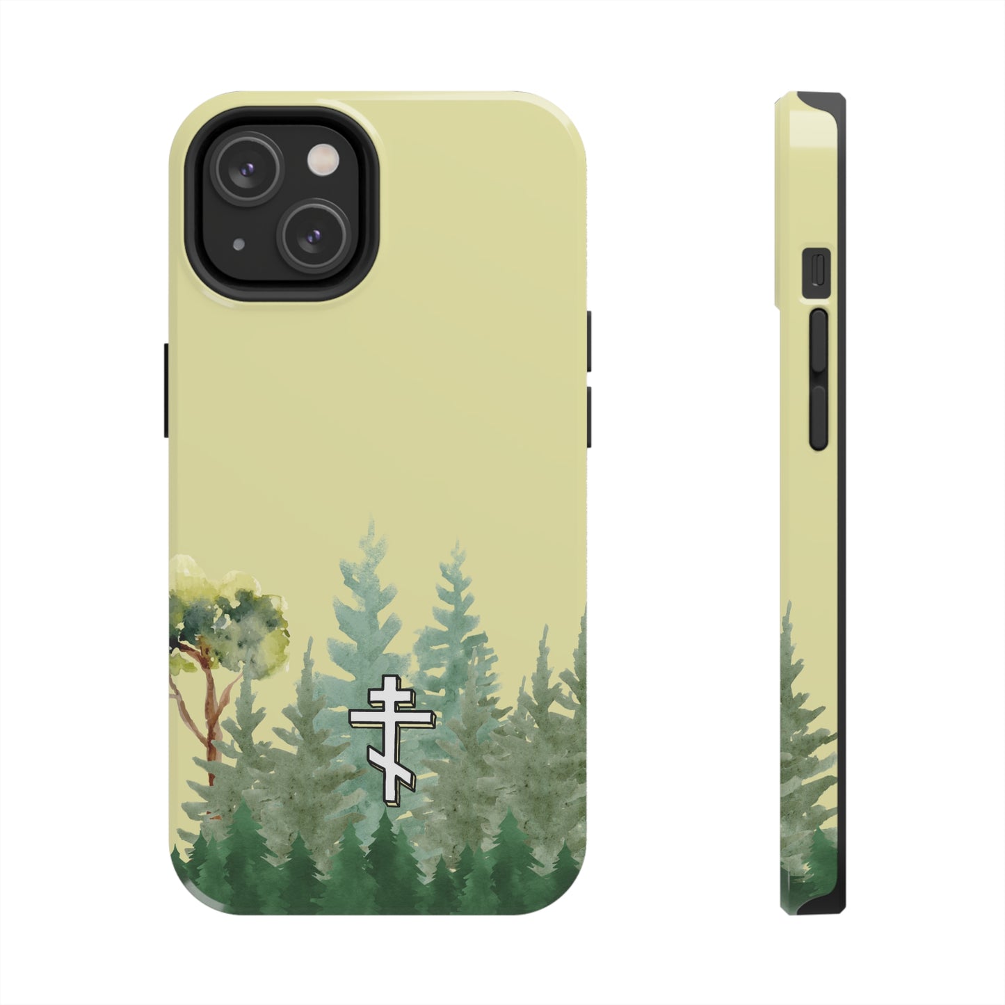 Orthodox Cross Forest iPhone Case