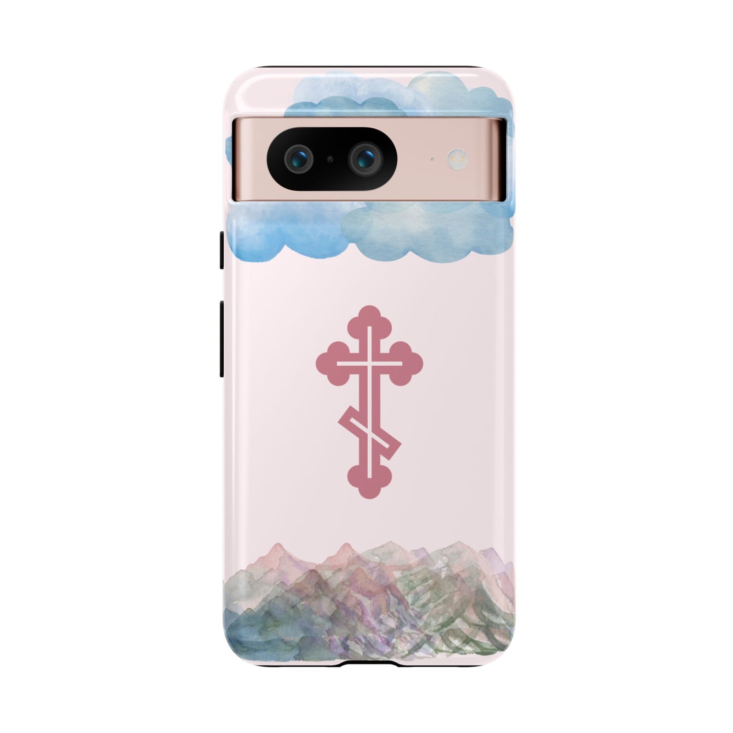 Mountain Clouds Orthodox Cross Tough Phone Case