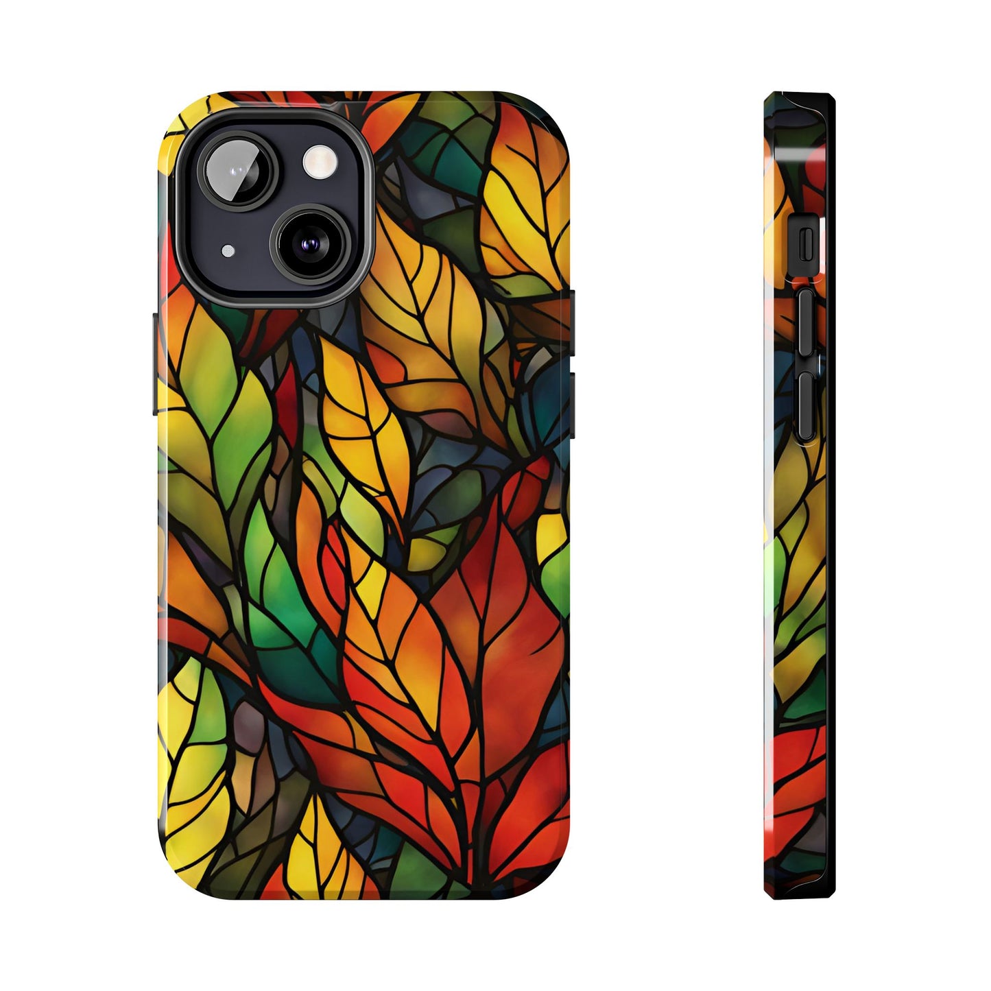 Fall Leaves Changing iPhone Case - Stained Glass Effect