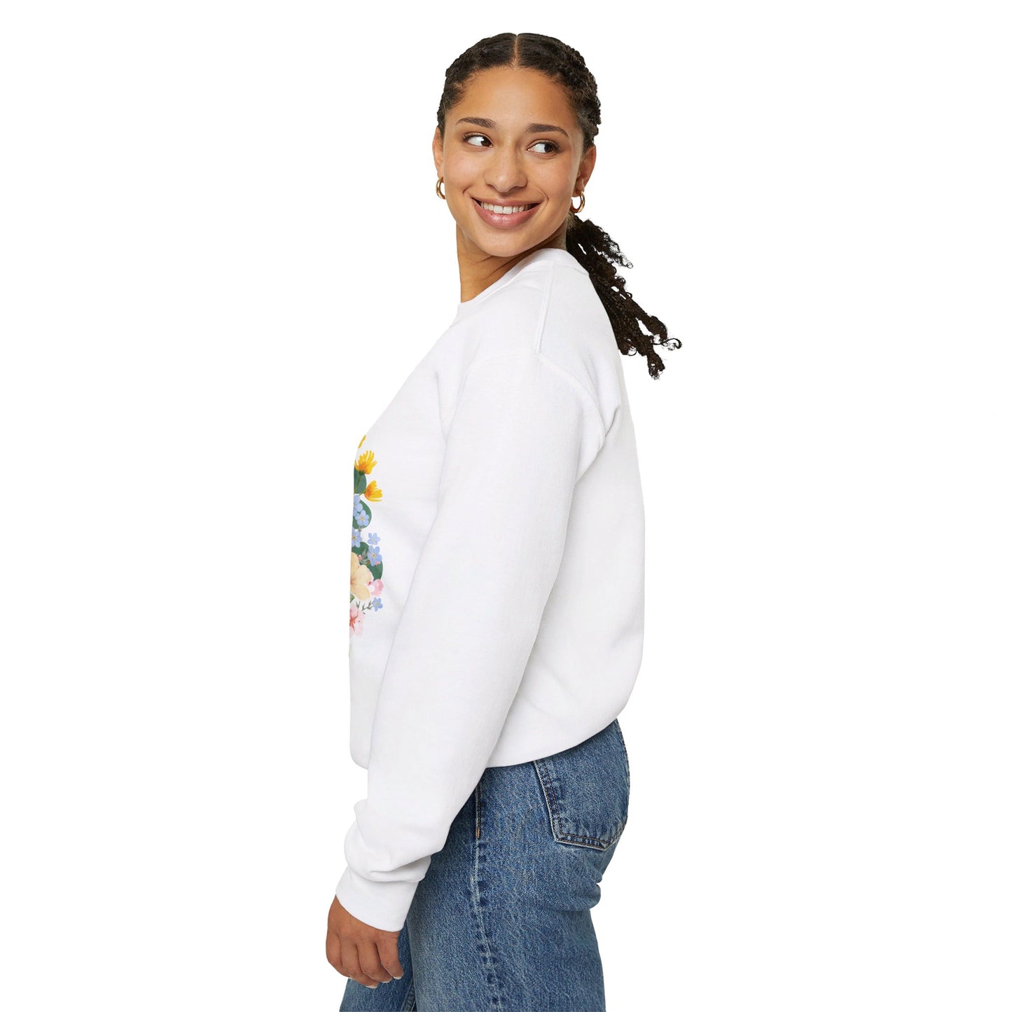 Wildflower Orthodox Cross Crewneck Sweatshirt