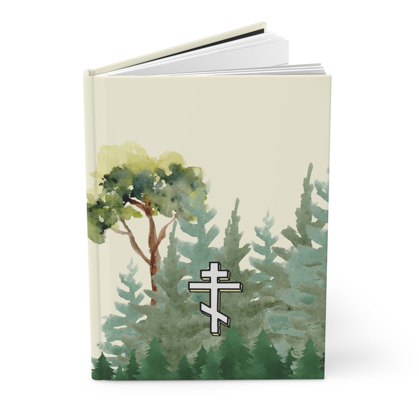 Orthodox Cross Forest Journal - Hardcover Journal Matte