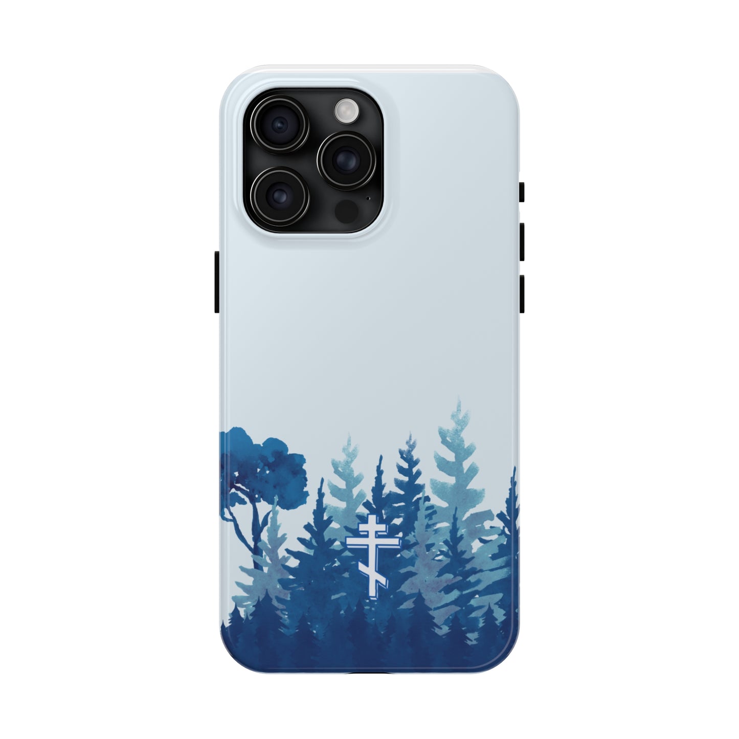 Orthodox Cross Blue Forest Tough iPhone Case