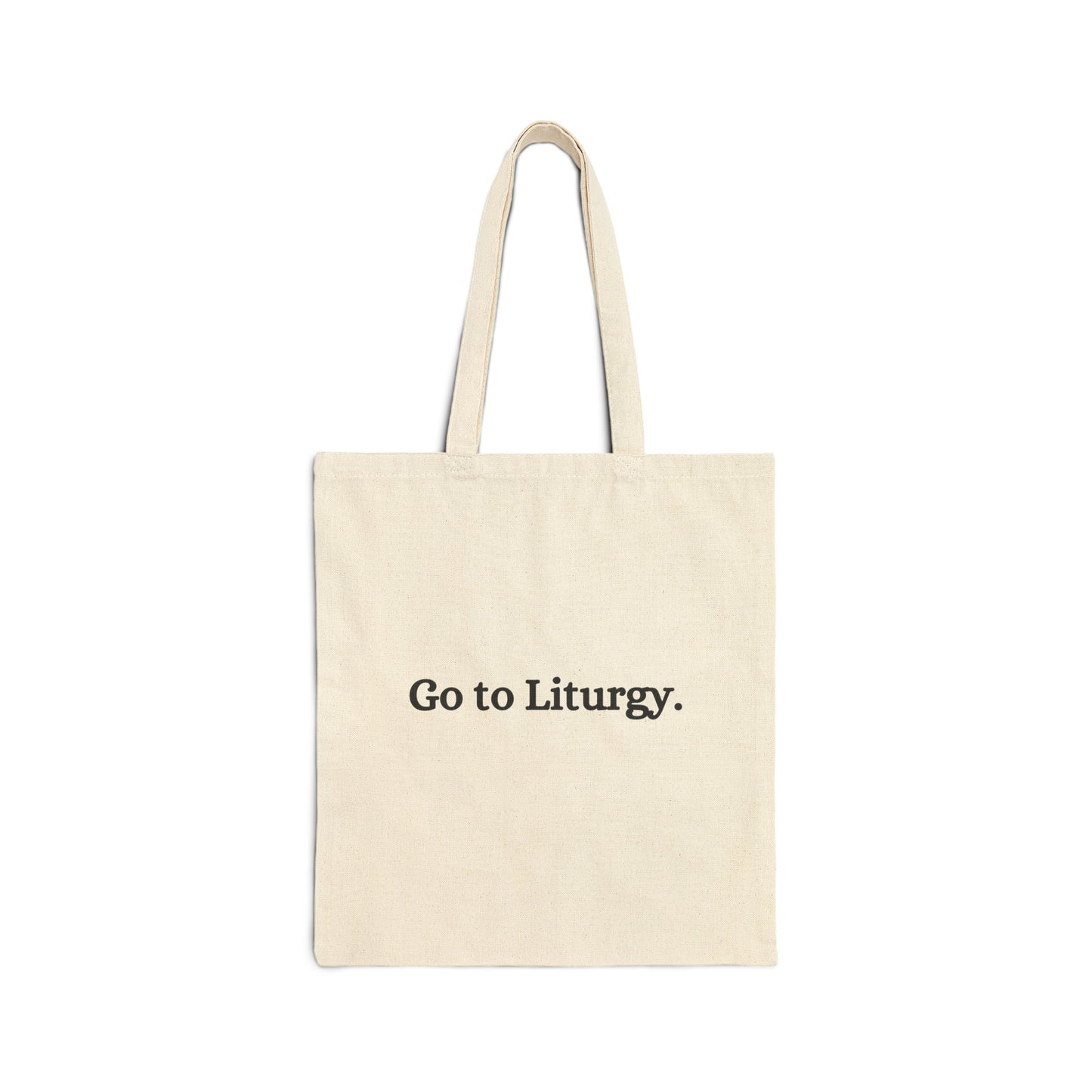 Go to Liturgy Cotton Canvas Tote Bag