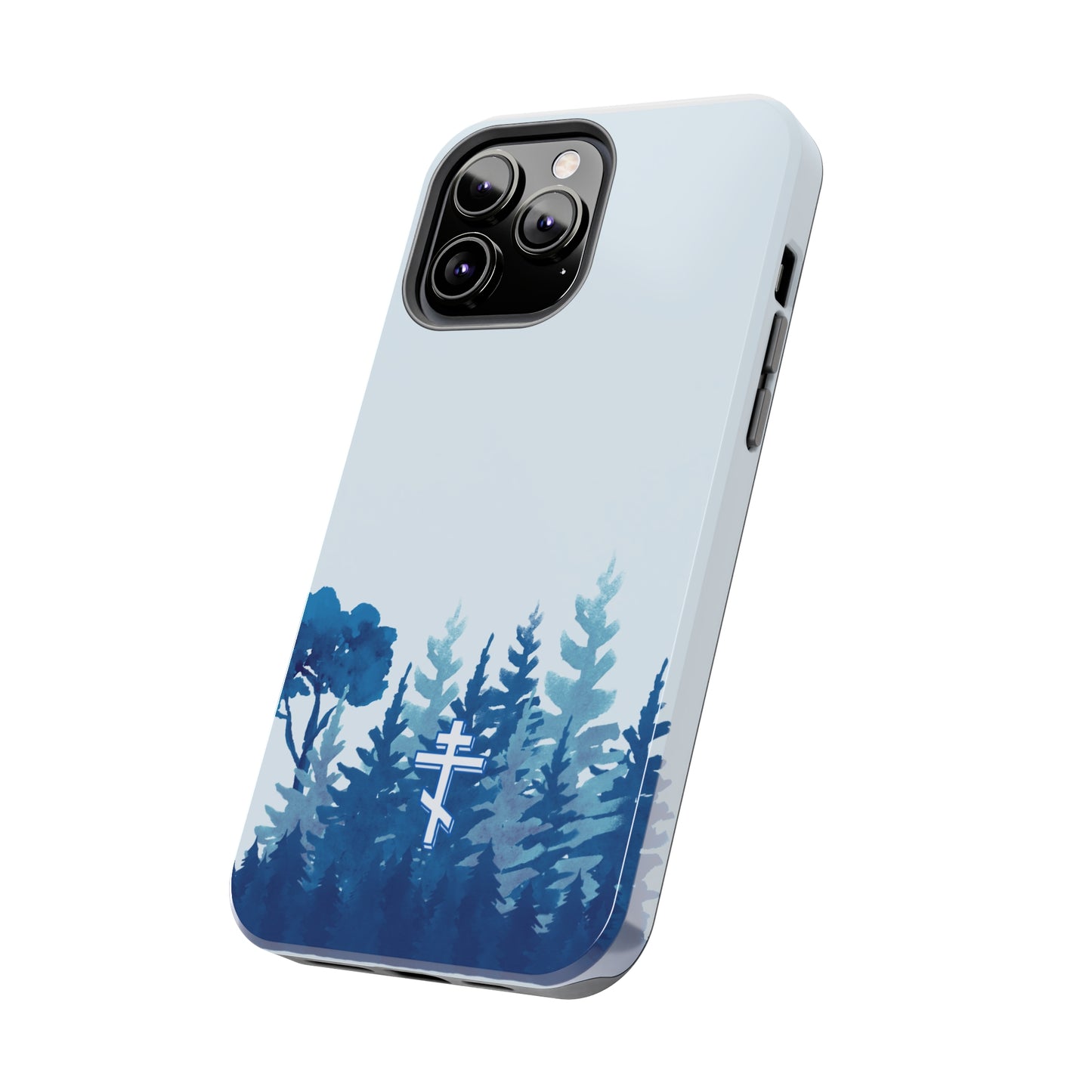 Orthodox Cross Blue Forest Tough iPhone Case