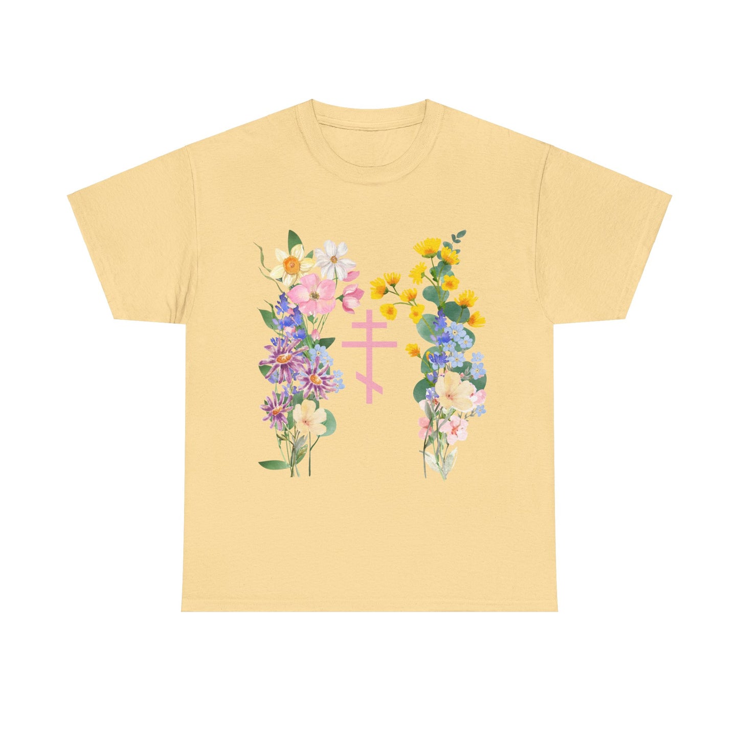 Wildflower Orthodox Cross T-Shirt