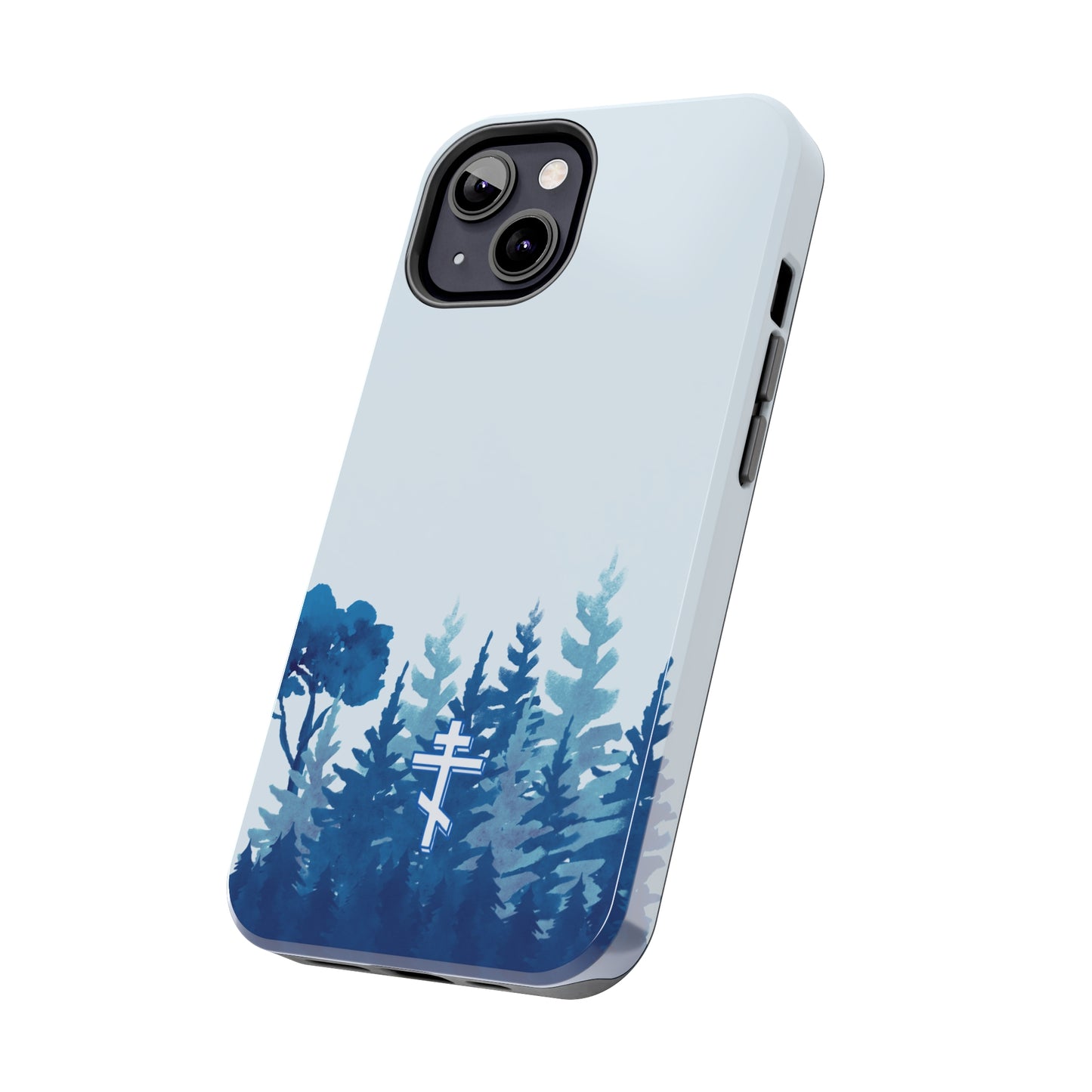 Orthodox Cross Blue Forest Tough iPhone Case