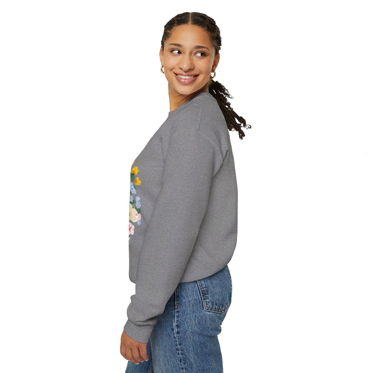 Wildflower Orthodox Cross Crewneck Sweatshirt