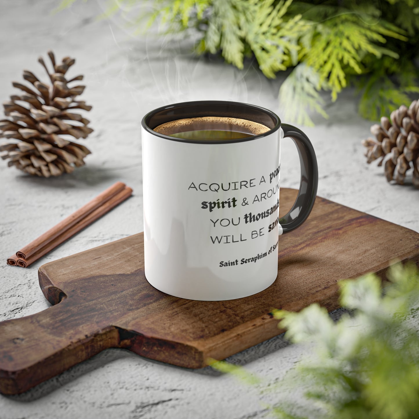 Saint Seraphim of Sarov Quote Coffee Mug