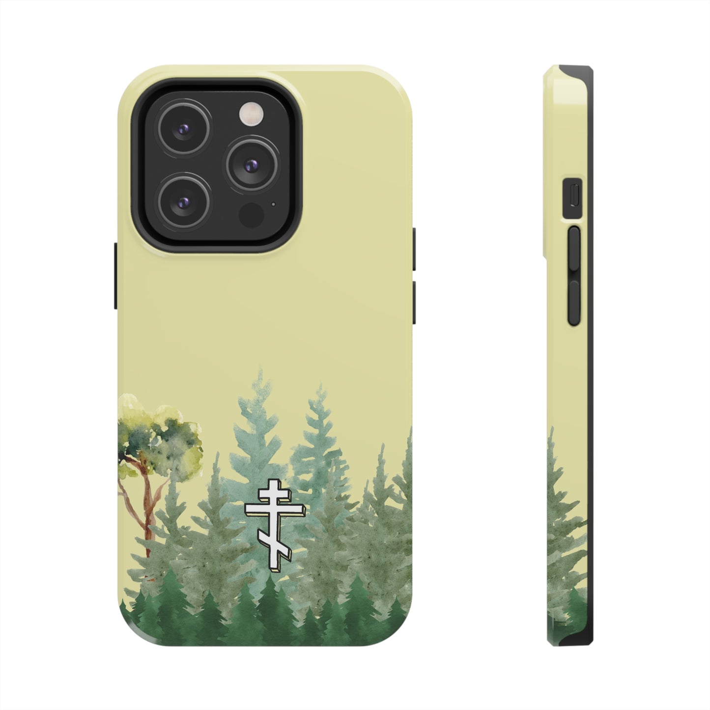 Orthodox Cross Forest iPhone Case