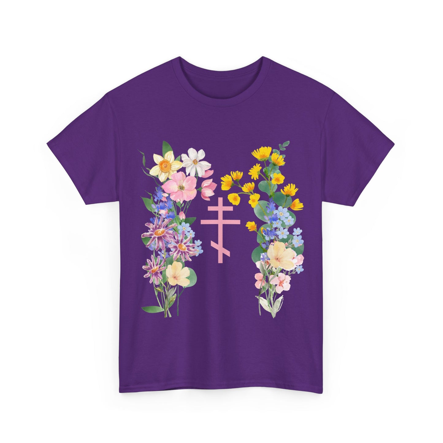 Wildflower Orthodox Cross T-Shirt