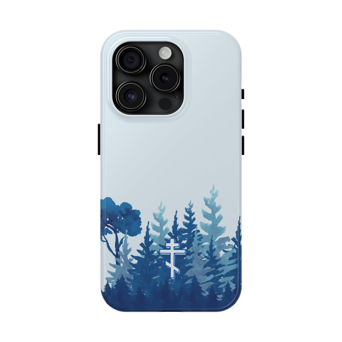 Orthodox Cross Blue Forest Tough iPhone Case