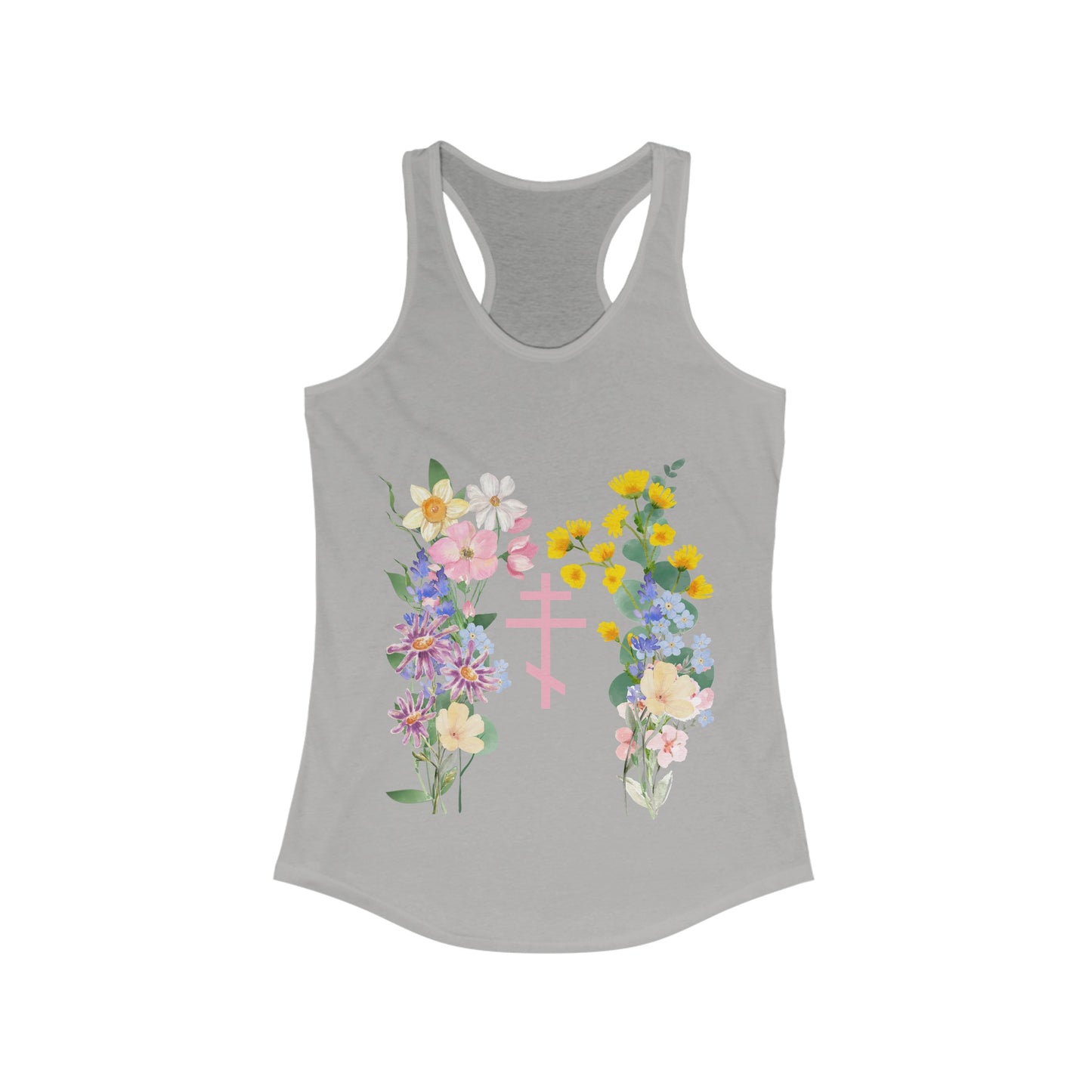 Wildflower Orthodox Cross Racerback Tank