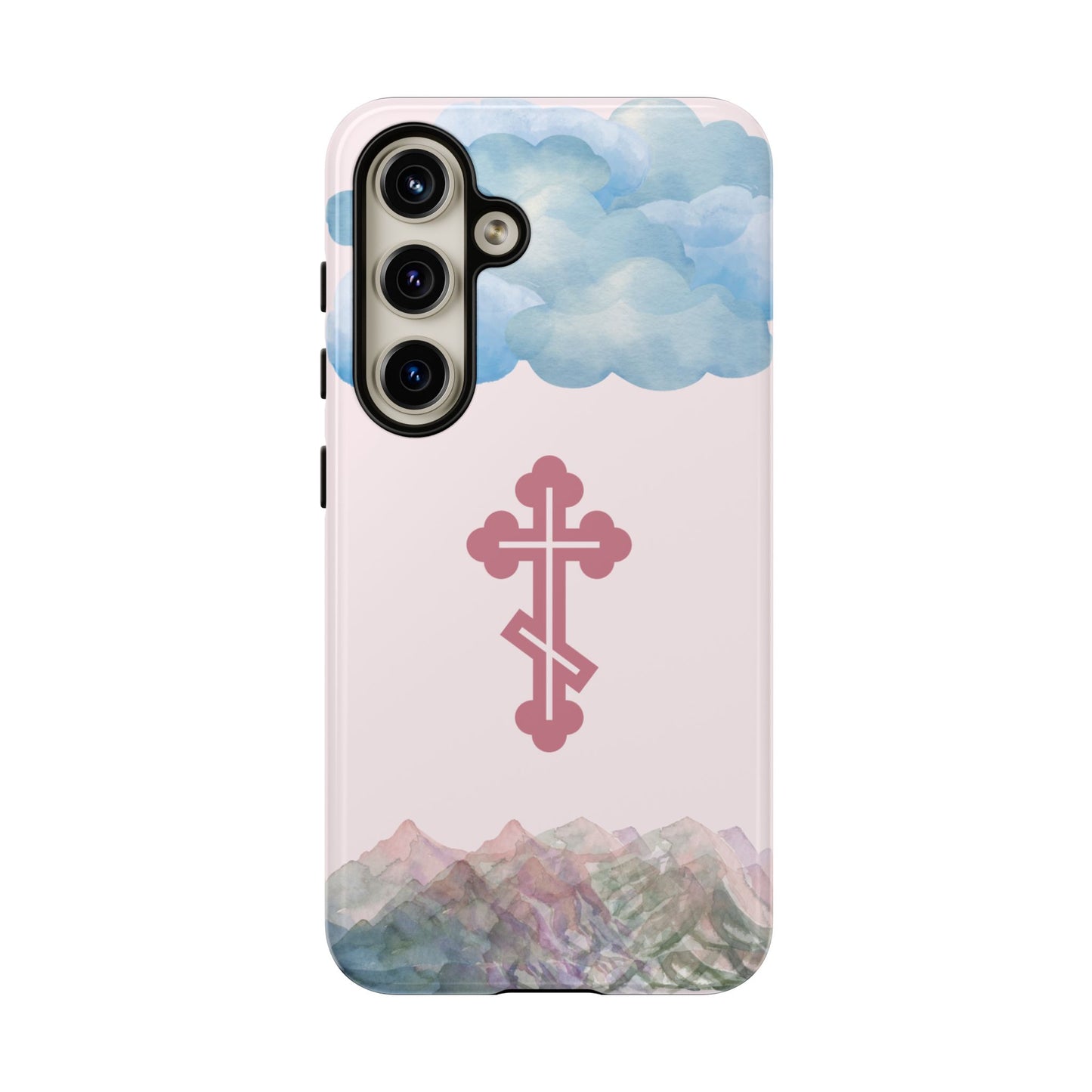 Mountain Clouds Orthodox Cross Tough Phone Case