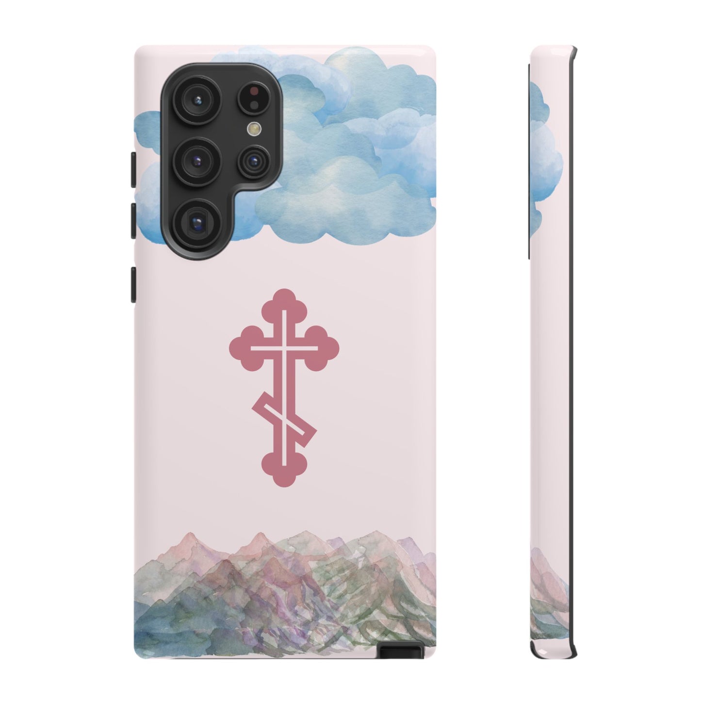 Mountain Clouds Orthodox Cross Tough Phone Case