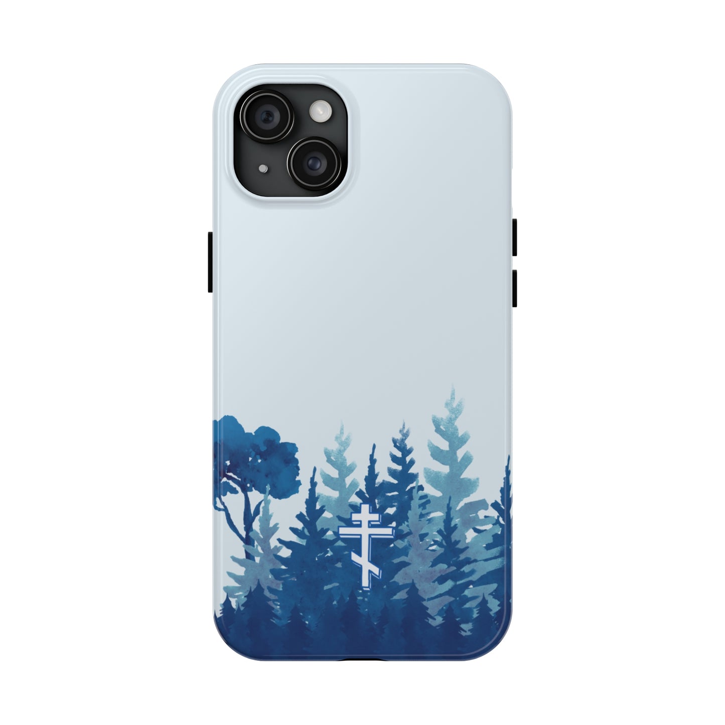 Orthodox Cross Blue Forest Tough iPhone Case