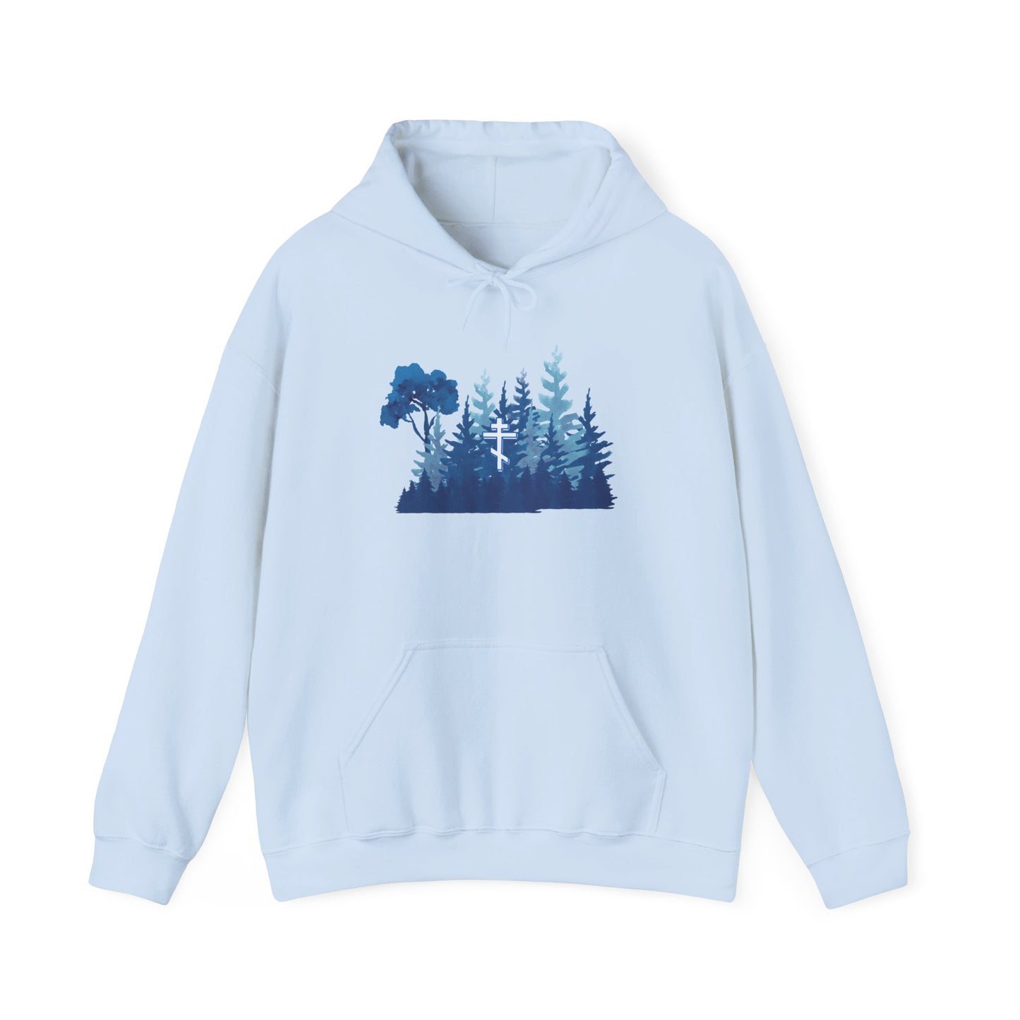 Orthodox Cross Blue Forest Hoodie