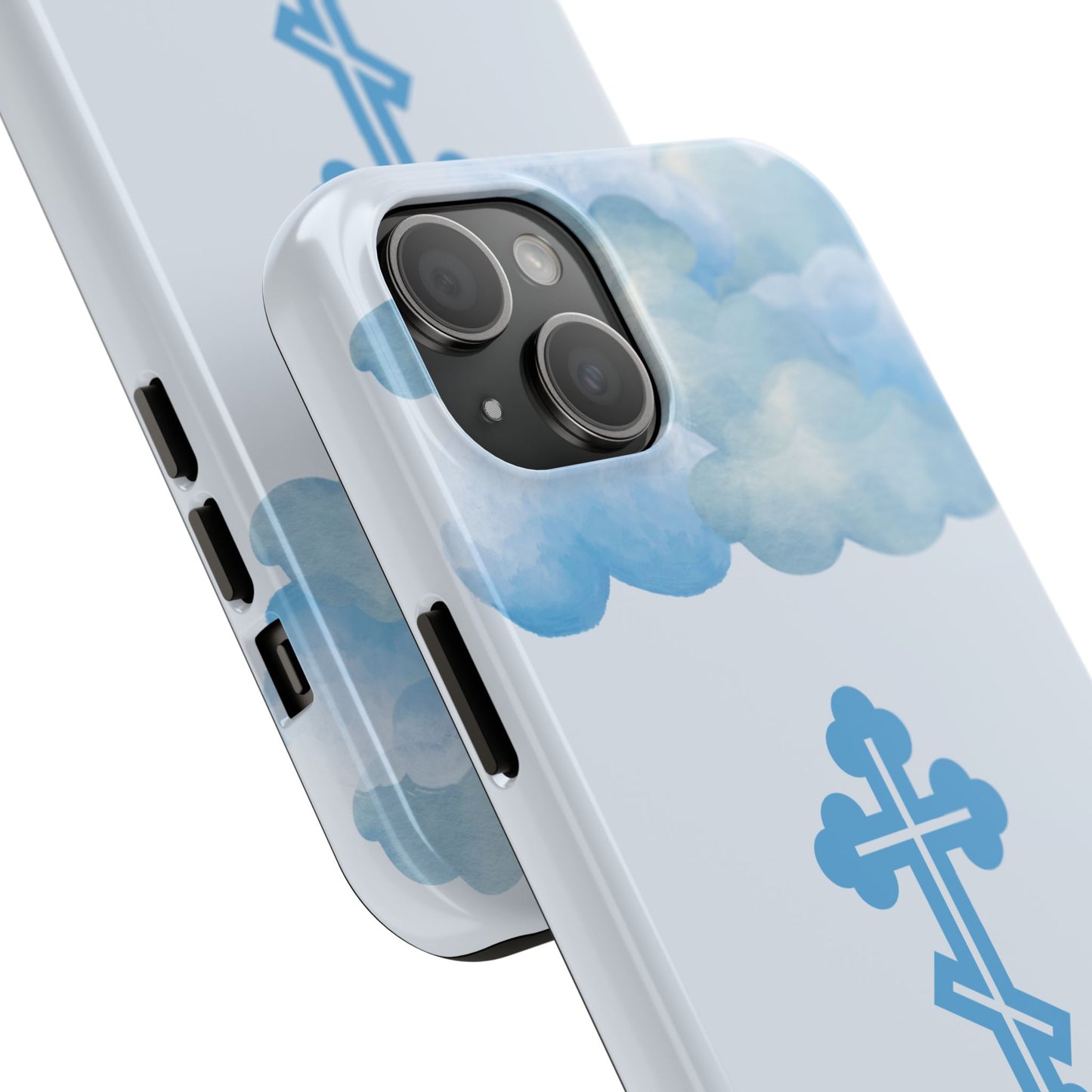 Mountain Clouds Orthodox Cross Tough iPhone Case