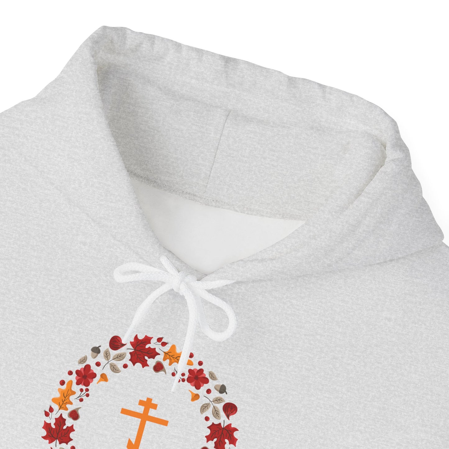 Autumn Wreath Orthodox Cross Hoodie