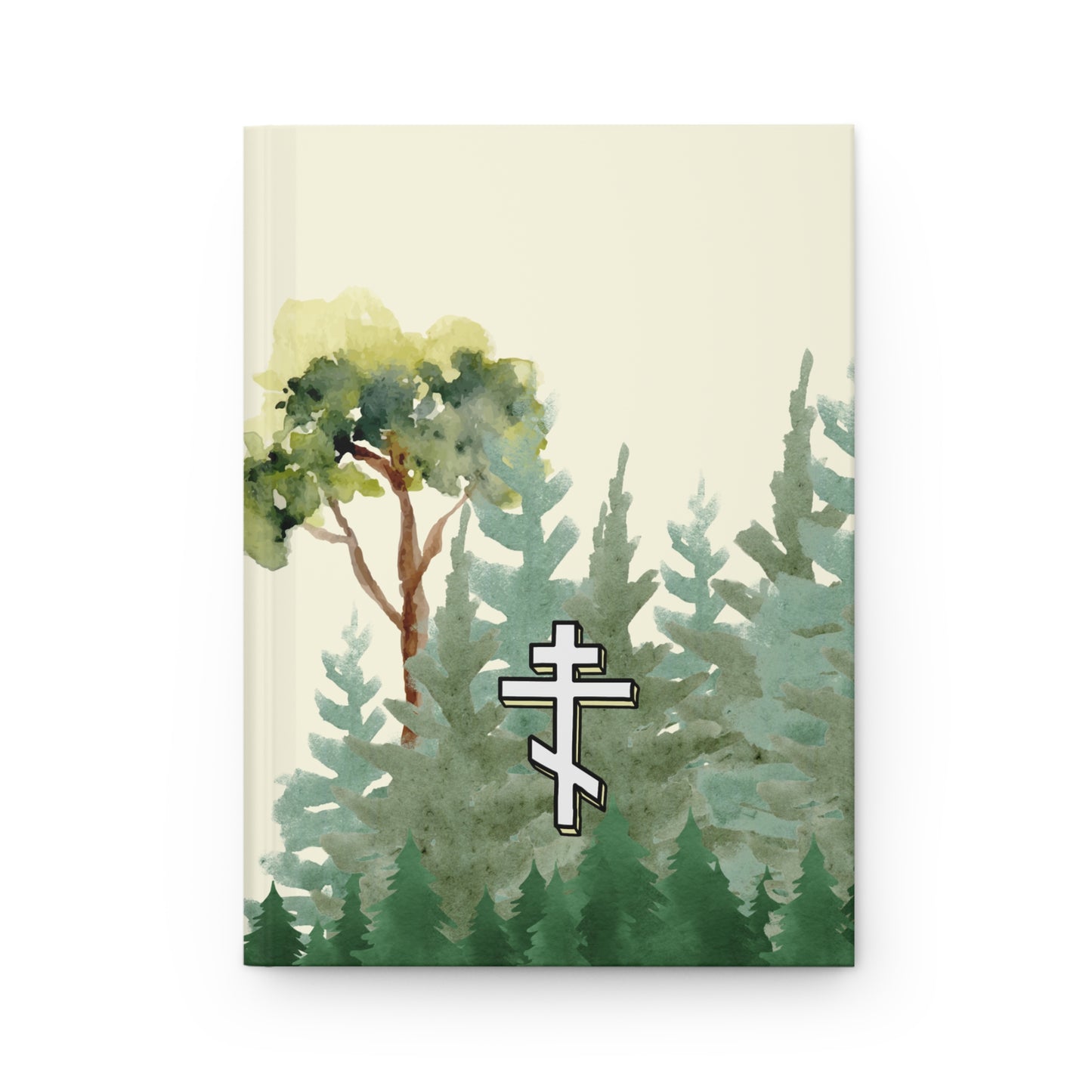 Orthodox Cross Forest Journal - Hardcover Journal Matte