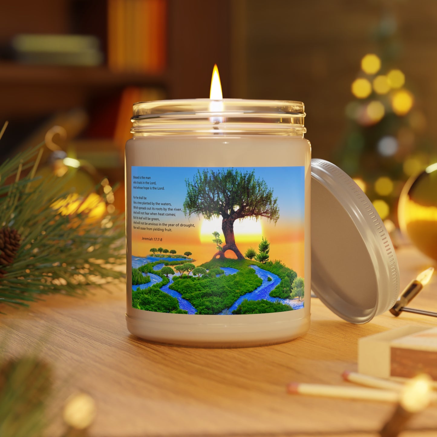 Jeremiah 17:7-8 Scented Soy Candle