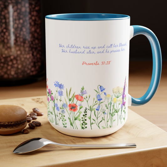 Proverbs 31 Woman Mug - Colored Interior