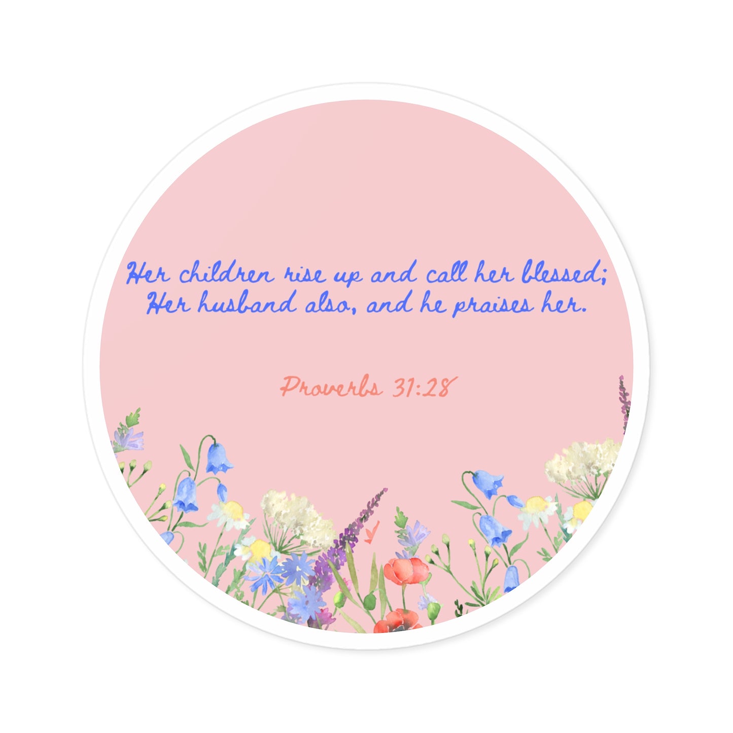 Proverbs 31 Woman Round Sticker